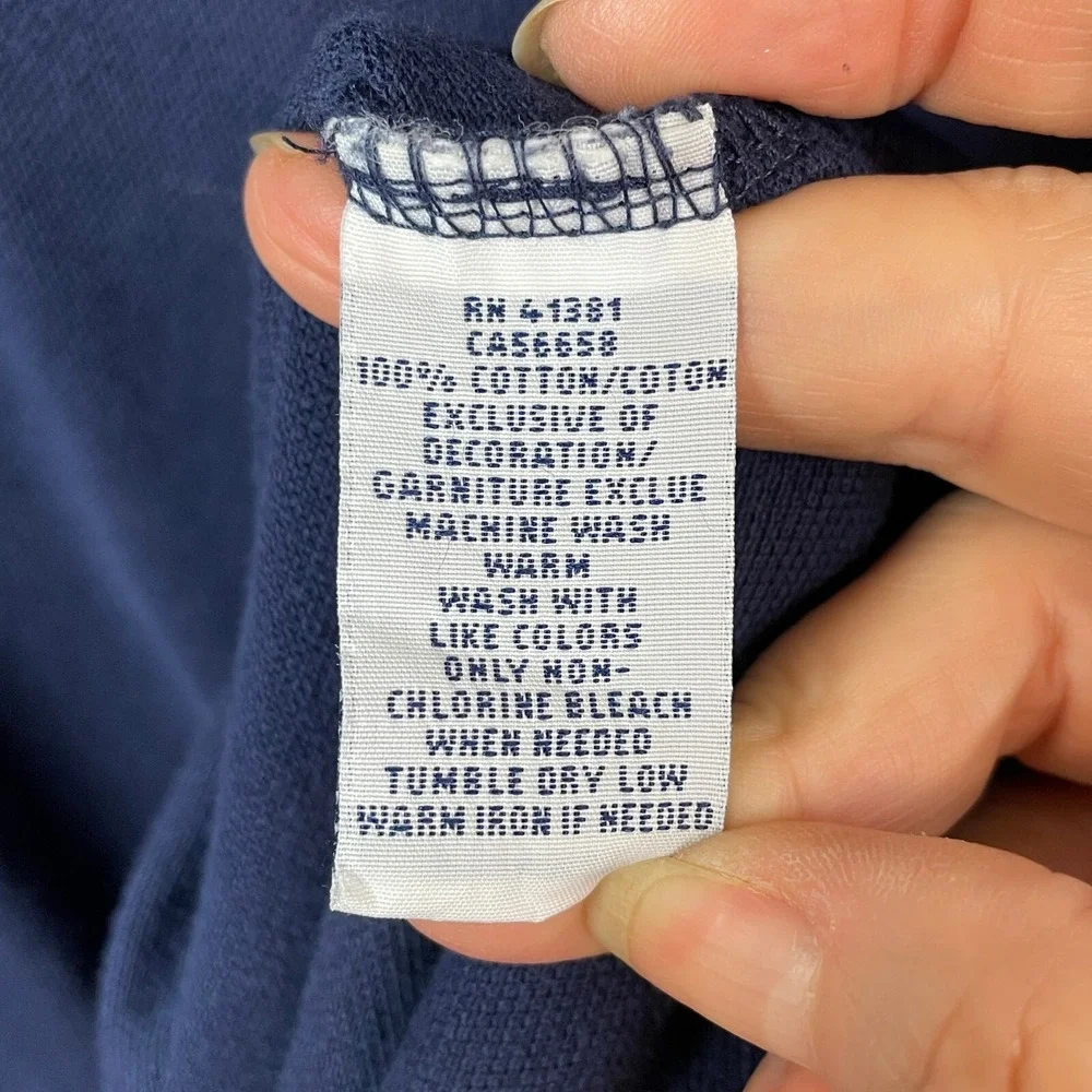 POLO RALPH LAUREN Polo Shirt Mens 2XL Blue Custom Fit Cotton Short Sleeve Casual